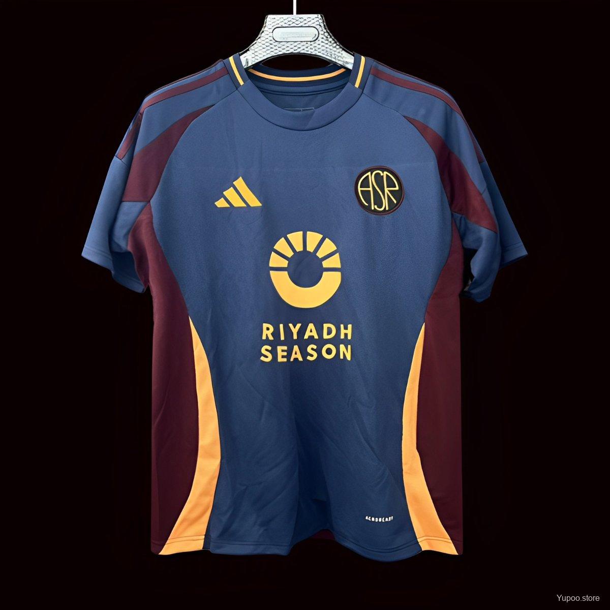 Camiseta de fútbol Roma 2024/25 TERCERA MANGA CORTA VERSION FAN